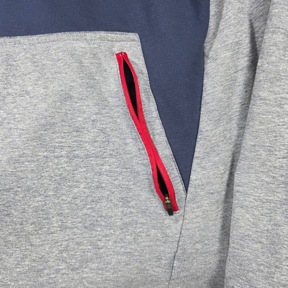 Nike Mens Colorblock Therma-FIT Hoodie Navy Gray Pink Swoosh Pullover XL - Picture 5 of 10